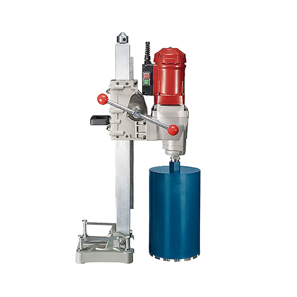 Дрель алмазного сверления KZZ02-250A, 3800Вт, до 250мм, 1 1/4" со станиной. Дрель алмазного сверления KZZ02-250A, 3800Вт, до 250мм, 1 1/4" со станиной.